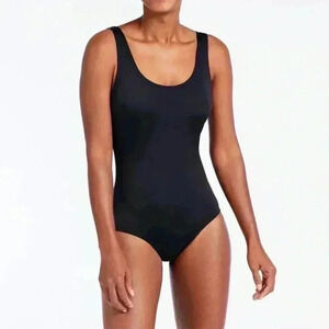 L.L.Bean Classic Black One Piece Swimsuit
